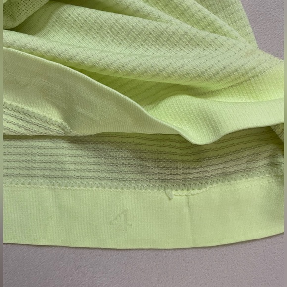 NWT Lululemon Long Sleeve Swiftly Tech Crew Neck Top Fluro Citrus Size 4 Flawed - Picture 9 of 12